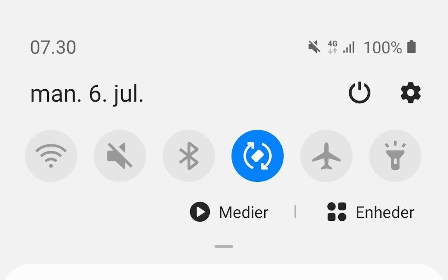 Hotspot trin 1: Mobilt hotspot på Samsung